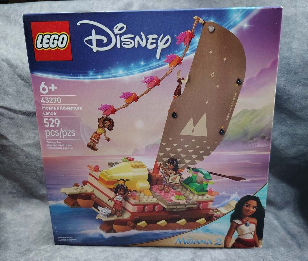 LEGO Disney Moana's Adventure Canoe Fantasy Toy Boat 43270